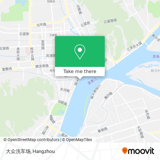 大众洗车场 map