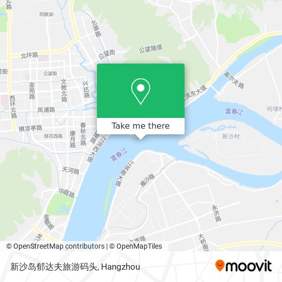 新沙岛郁达夫旅游码头 map
