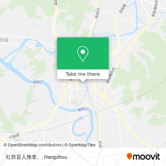 红胜盲人推拿。 map
