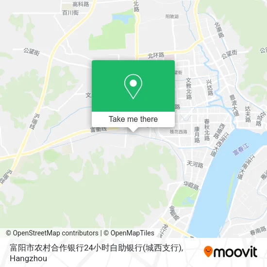 富阳市农村合作银行24小时自助银行(城西支行) map