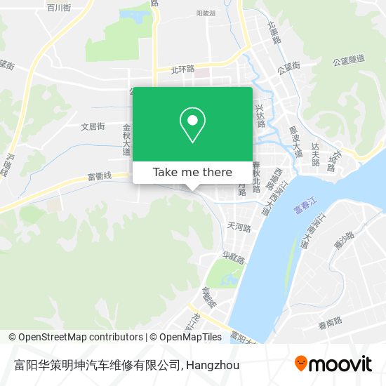 富阳华策明坤汽车维修有限公司 map