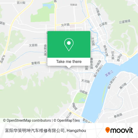 富阳华策明坤汽车维修有限公司 map