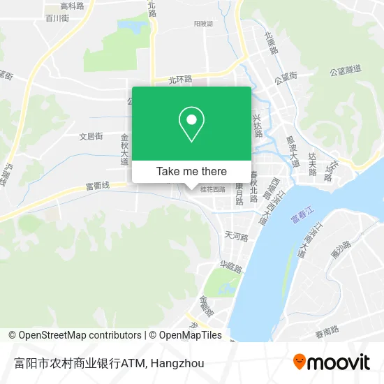 富阳市农村商业银行ATM map