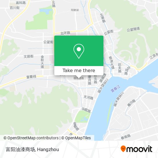 富阳油漆商场 map