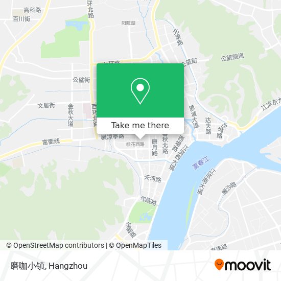 磨咖小镇 map