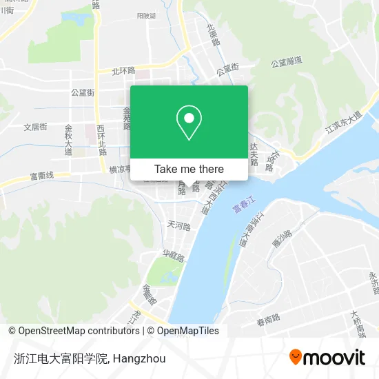 浙江电大富阳学院 map