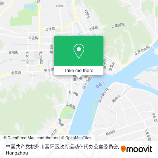 中国共产党杭州市富阳区政府运动休闲办公室委员会 map