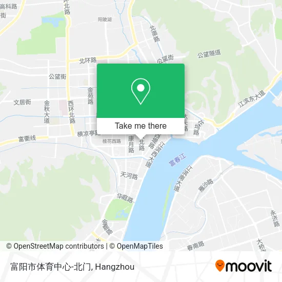富阳市体育中心-北门 map