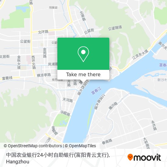 中国农业银行24小时自助银行(富阳青云支行) map