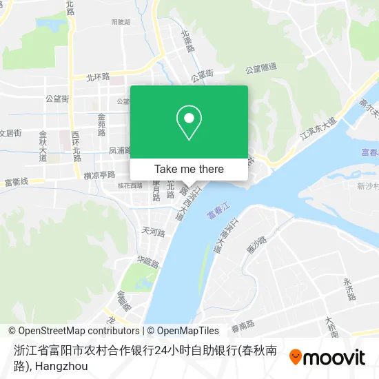 浙江省富阳市农村合作银行24小时自助银行(春秋南路) map