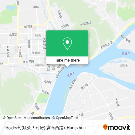 春天医药(联众大药房)(富春西路) map