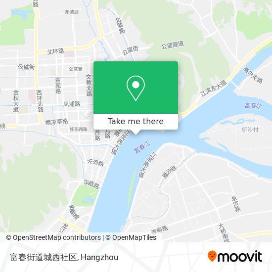 富春街道城西社区 map