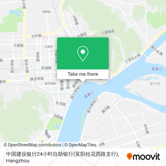 中国建设银行24小时自助银行(富阳桂花西路支行) map