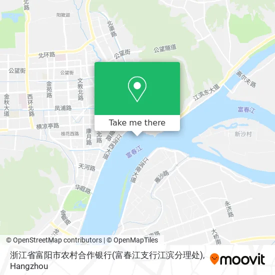 浙江省富阳市农村合作银行(富春江支行江滨分理处) map
