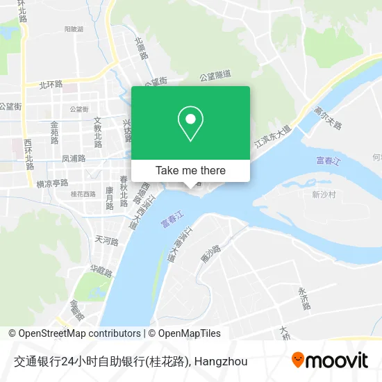 交通银行24小时自助银行(桂花路) map
