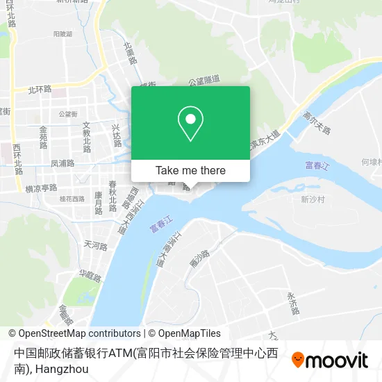 中国邮政储蓄银行ATM(富阳市社会保险管理中心西南) map