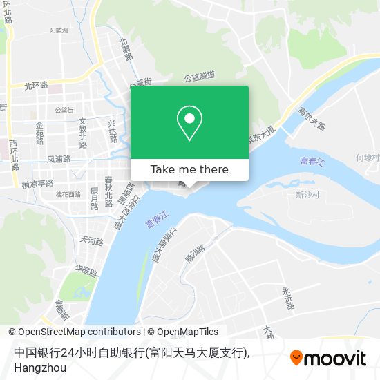 中国银行24小时自助银行(富阳天马大厦支行) map