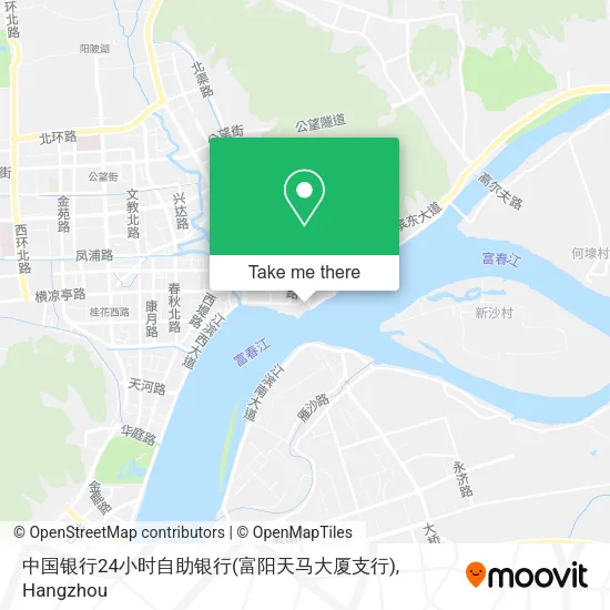 中国银行24小时自助银行(富阳天马大厦支行) map