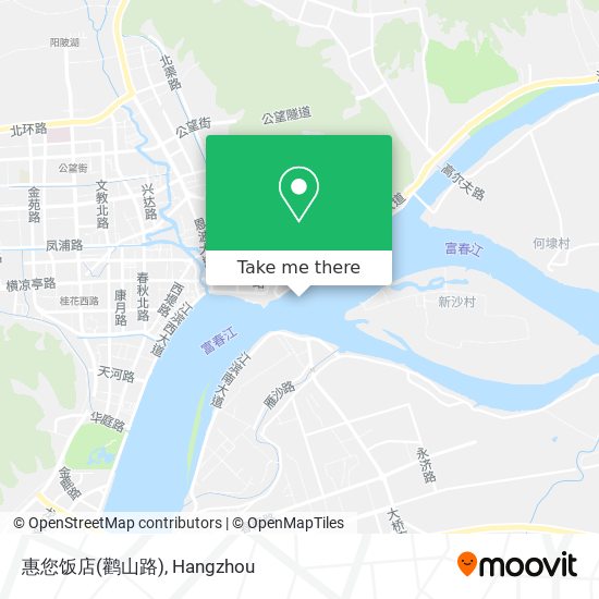 惠您饭店(鹳山路) map