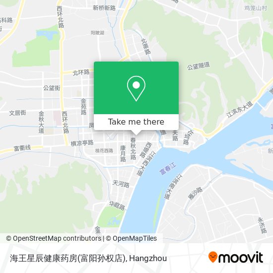 海王星辰健康药房(富阳孙权店) map