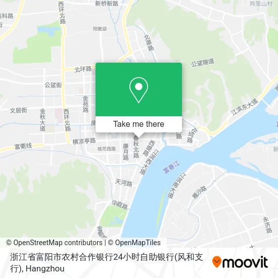 浙江省富阳市农村合作银行24小时自助银行(风和支行) map