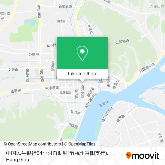 中国民生银行24小时自助银行(杭州富阳支行) map