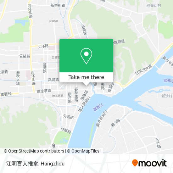 江明盲人推拿 map
