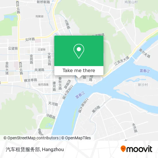 汽车租赁服务部 map