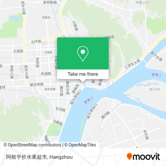 阿根平价水果超市 map