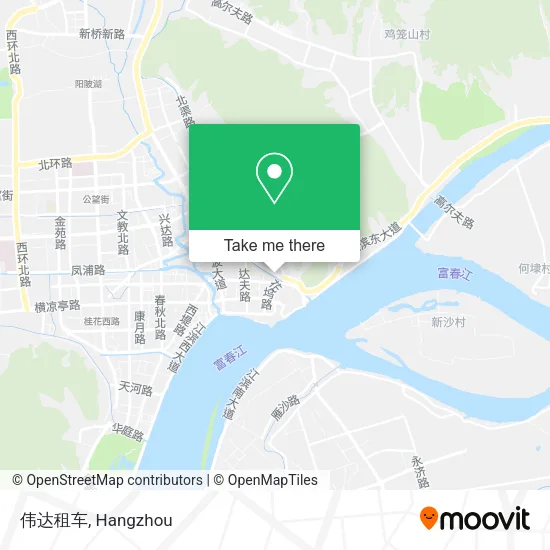 伟达租车 map