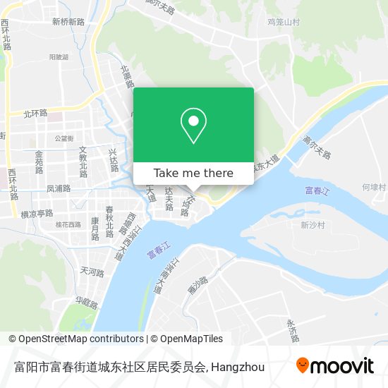 富阳市富春街道城东社区居民委员会 map