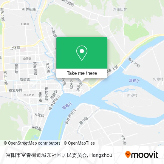 富阳市富春街道城东社区居民委员会 map