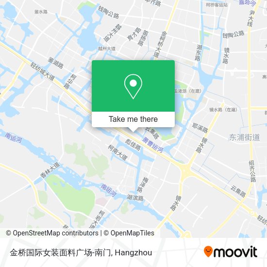 金桥国际女装面料广场-南门 map