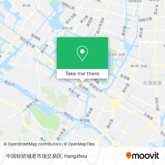 中国轻纺城老市场交易区 map
