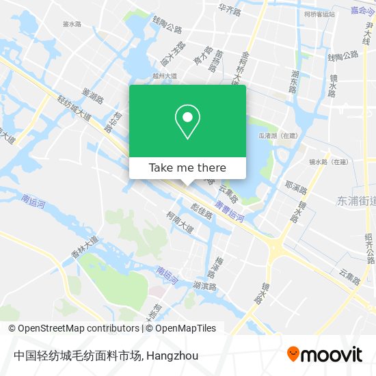 中国轻纺城毛纺面料市场 map