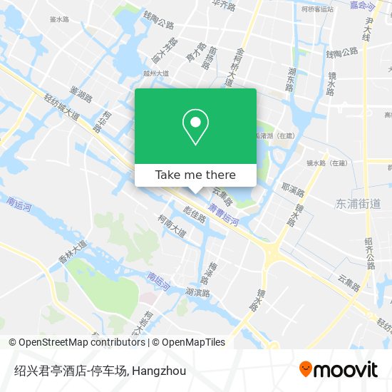 绍兴君亭酒店-停车场 map