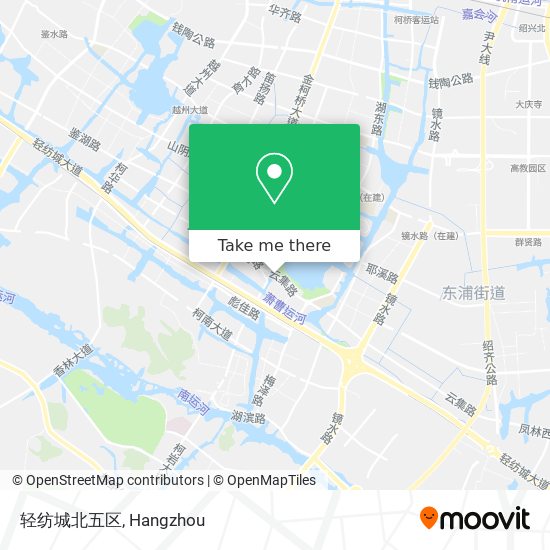 轻纺城北五区 map