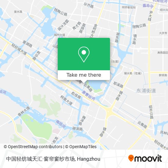 中国轻纺城天汇·窗帘窗纱市场 map