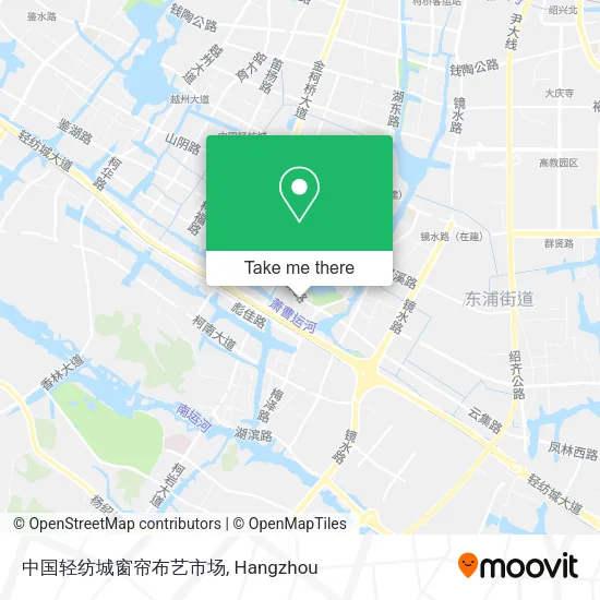 中国轻纺城窗帘布艺市场 map