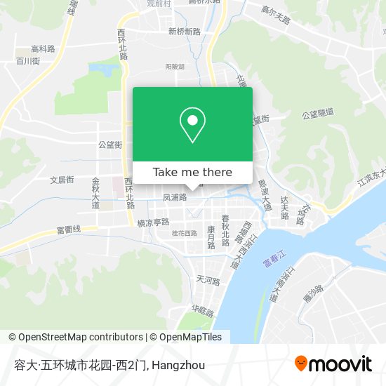 容大·五环城市花园-西2门 map