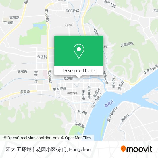 容大·五环城市花园小区-东门 map