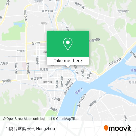百能台球俱乐部 map