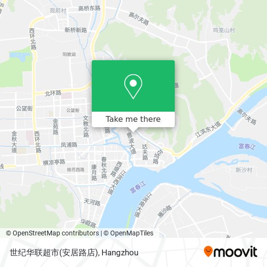 世纪华联超市(安居路店) map