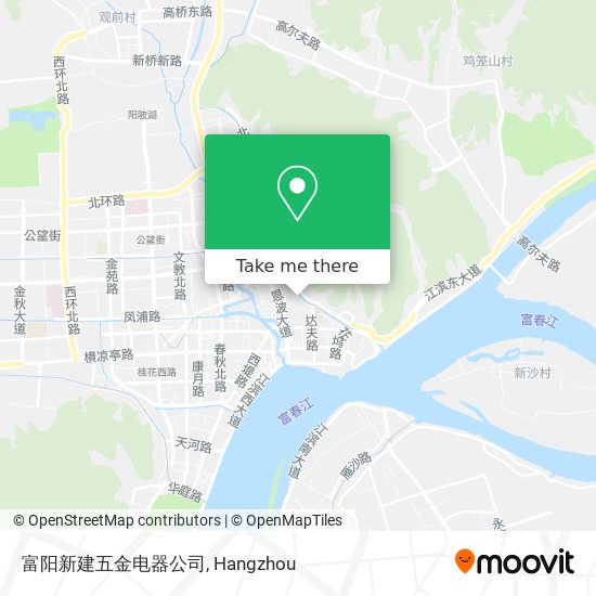 富阳新建五金电器公司 map