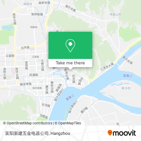 富阳新建五金电器公司 map