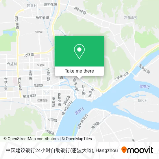 中国建设银行24小时自助银行(恩波大道) map