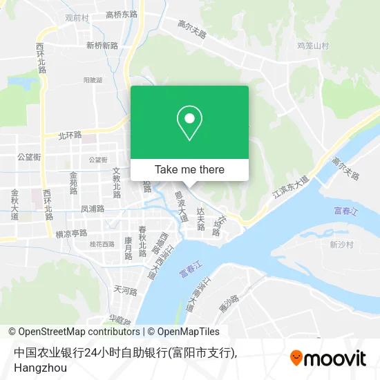 中国农业银行24小时自助银行(富阳市支行) map