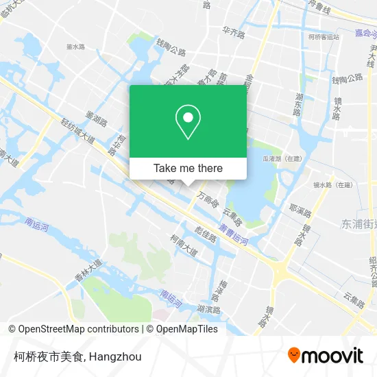 柯桥夜市美食 map