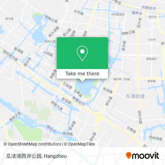 瓜渚湖西岸公园 map