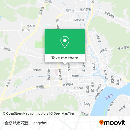金桥城市花园 map